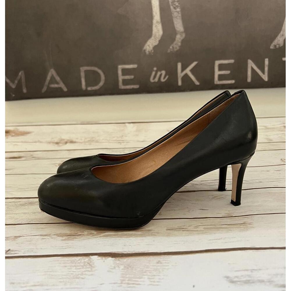 Corso Como Black‎ Leather 3" High Heel Pumps - Size 7.5"
